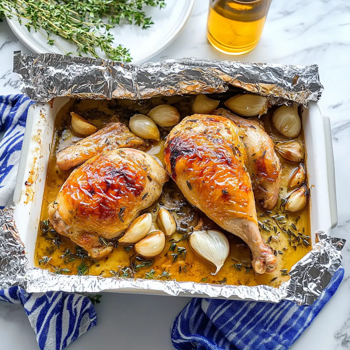 Oven-Roasted French Garlic Chicken