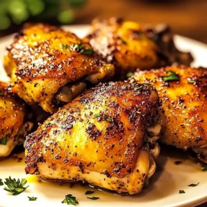 Oven Baked Chicken Thighs