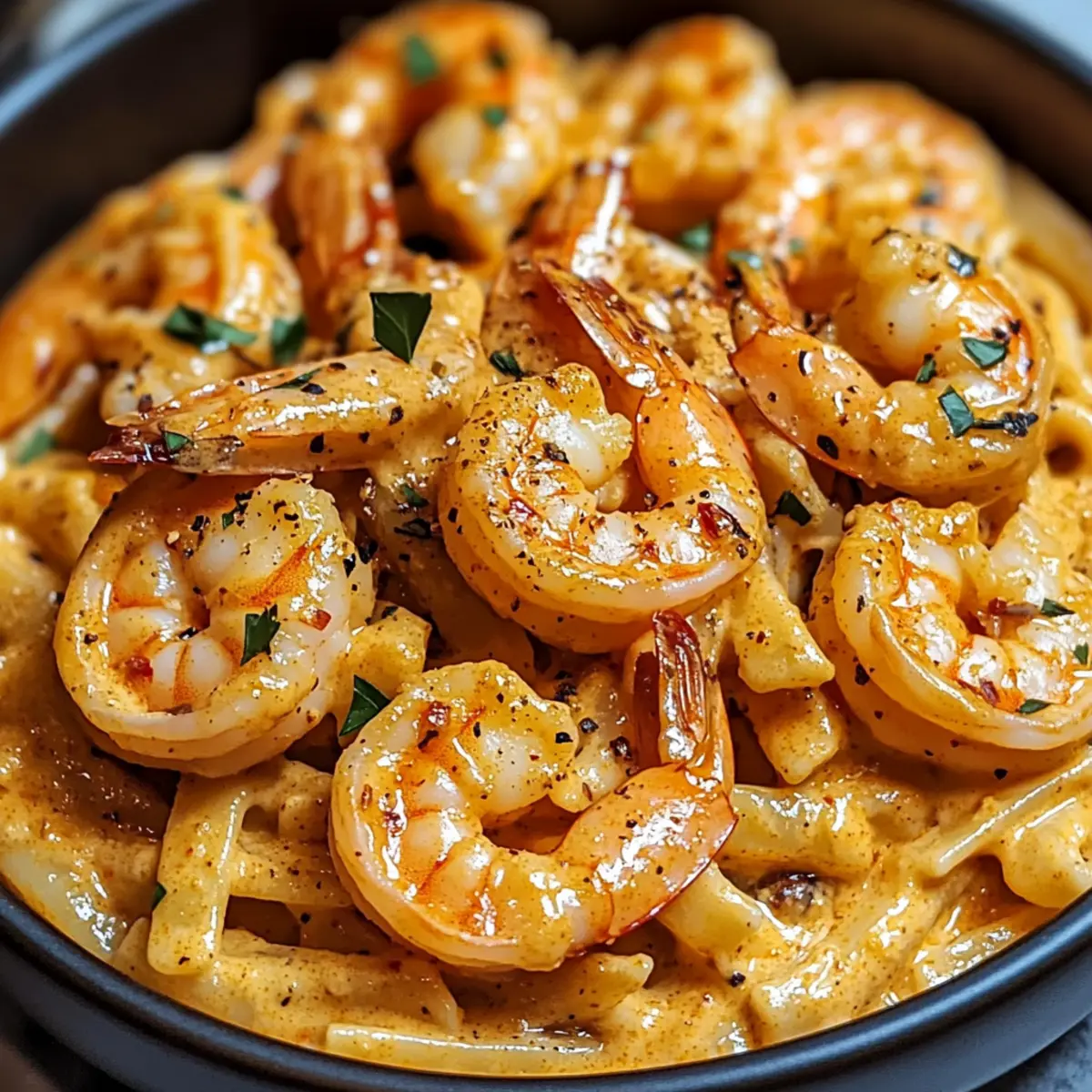 Creamy Cajun Shrimp Pasta