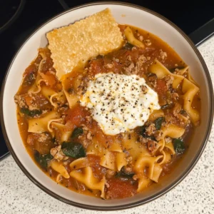 One Pot Lasagna Soup