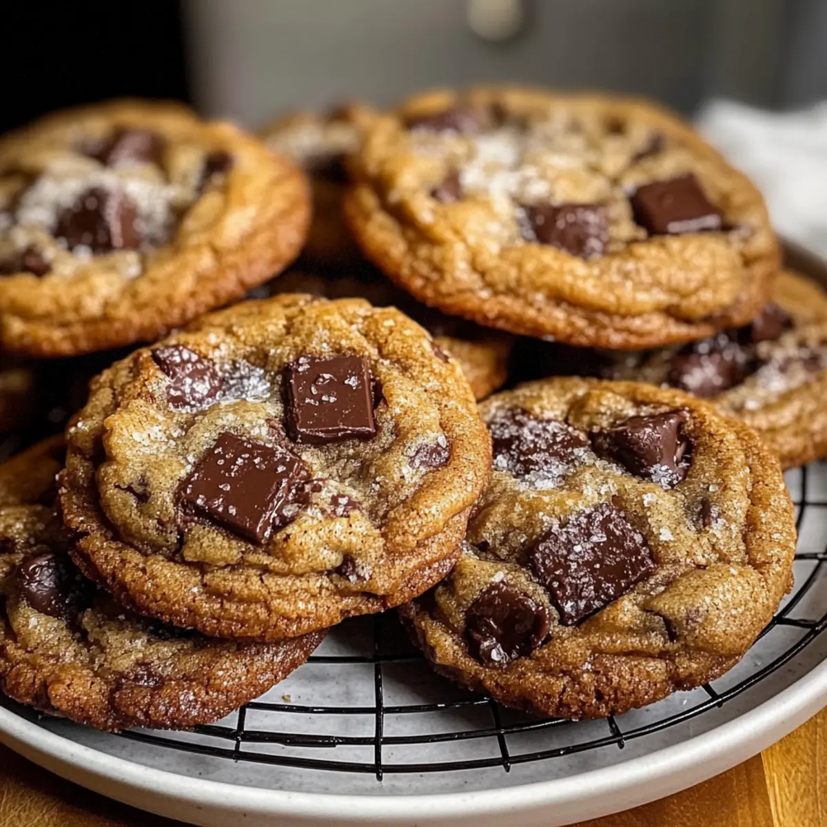 Brown Butter Sourdough Discard Chocolate Chip Cookies