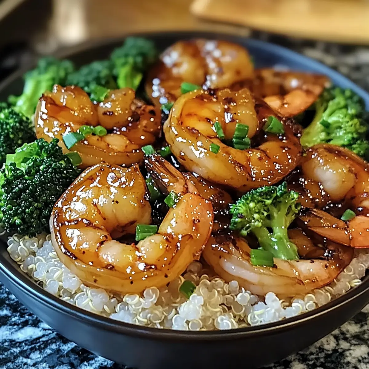 Honey Garlic Shrimp Bowls