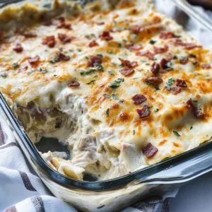 8-Ingredient Creamy Crack Chicken Lasagna