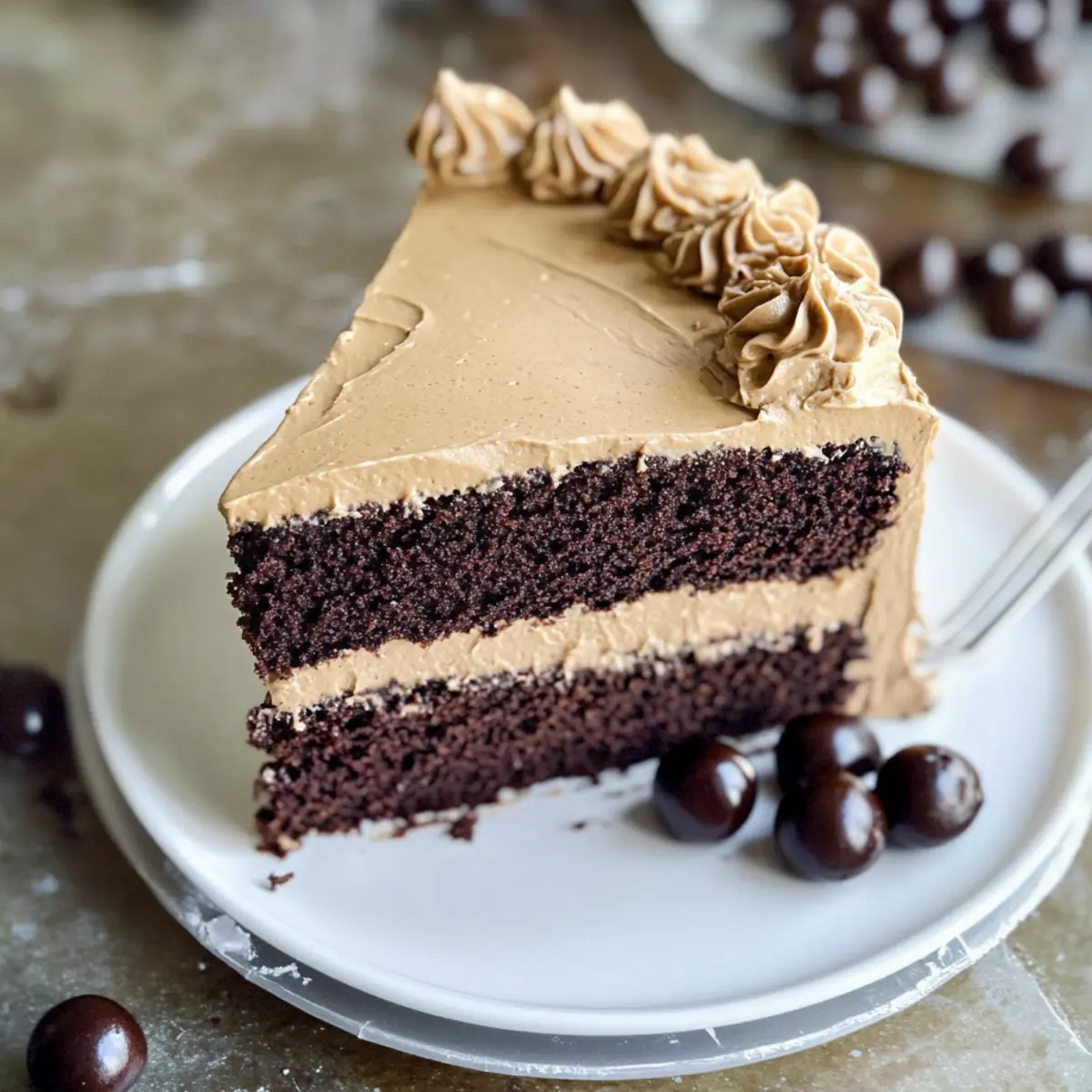 Chocolate Mocha Cake with Espresso Buttercream