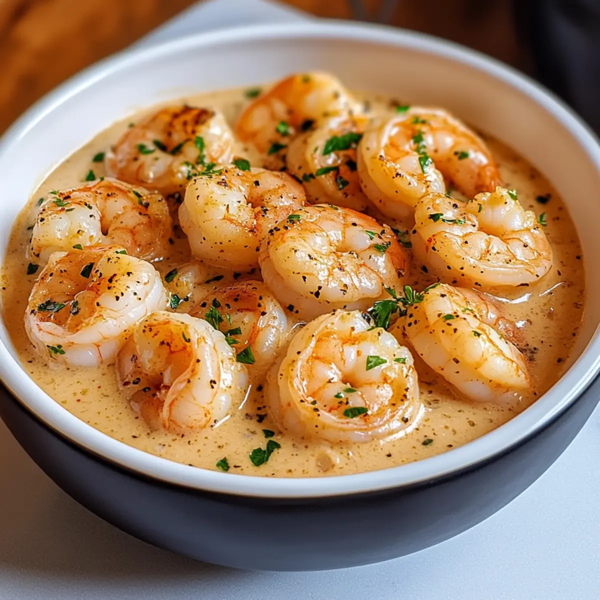 Creamy Shrimp Newburg