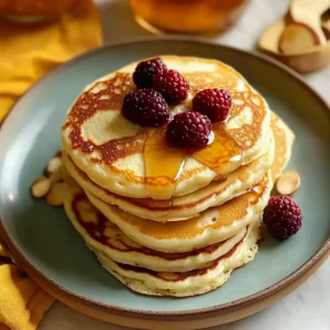 Greek Yogurt Pancakes with Almond Flour