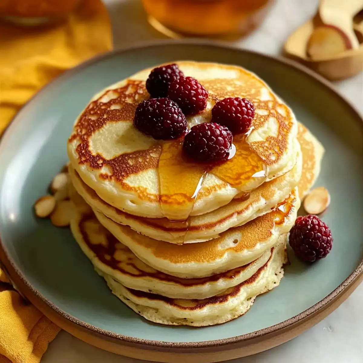 Greek Yogurt Pancakes with Almond Flour