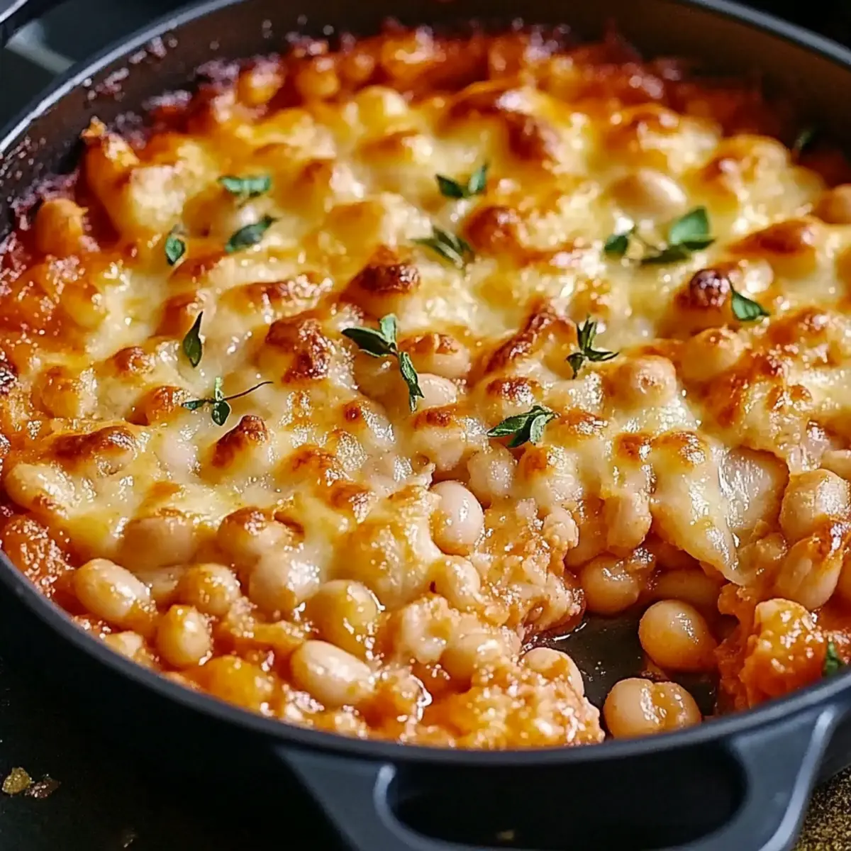 Cheesy White Bean Tomato Bake