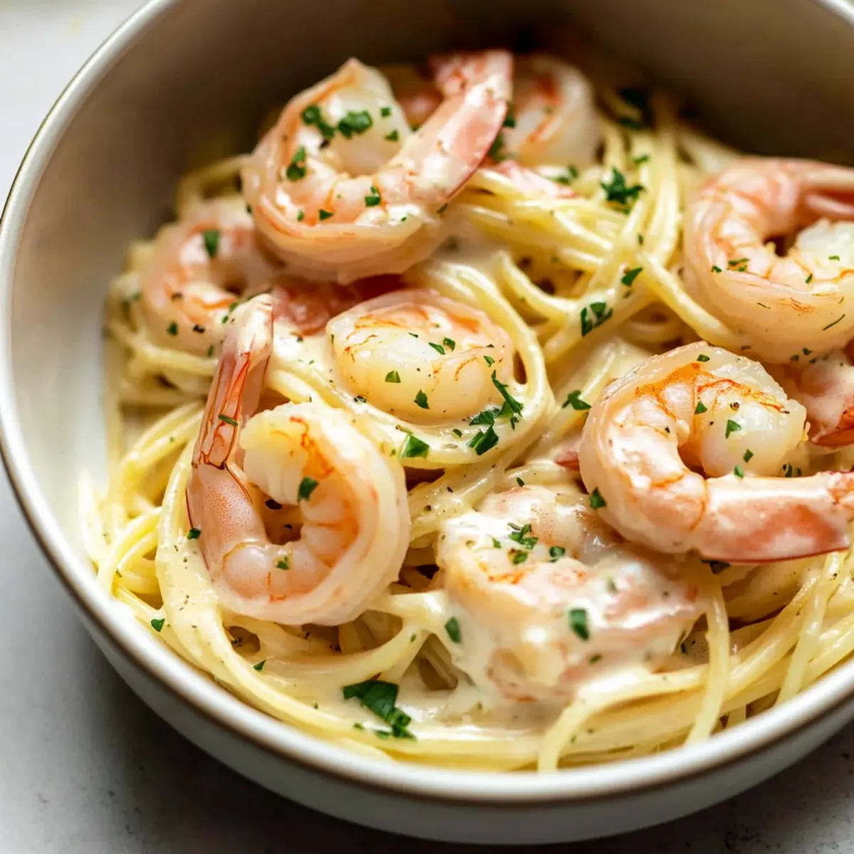 Creamy Lemon Shrimp Pasta