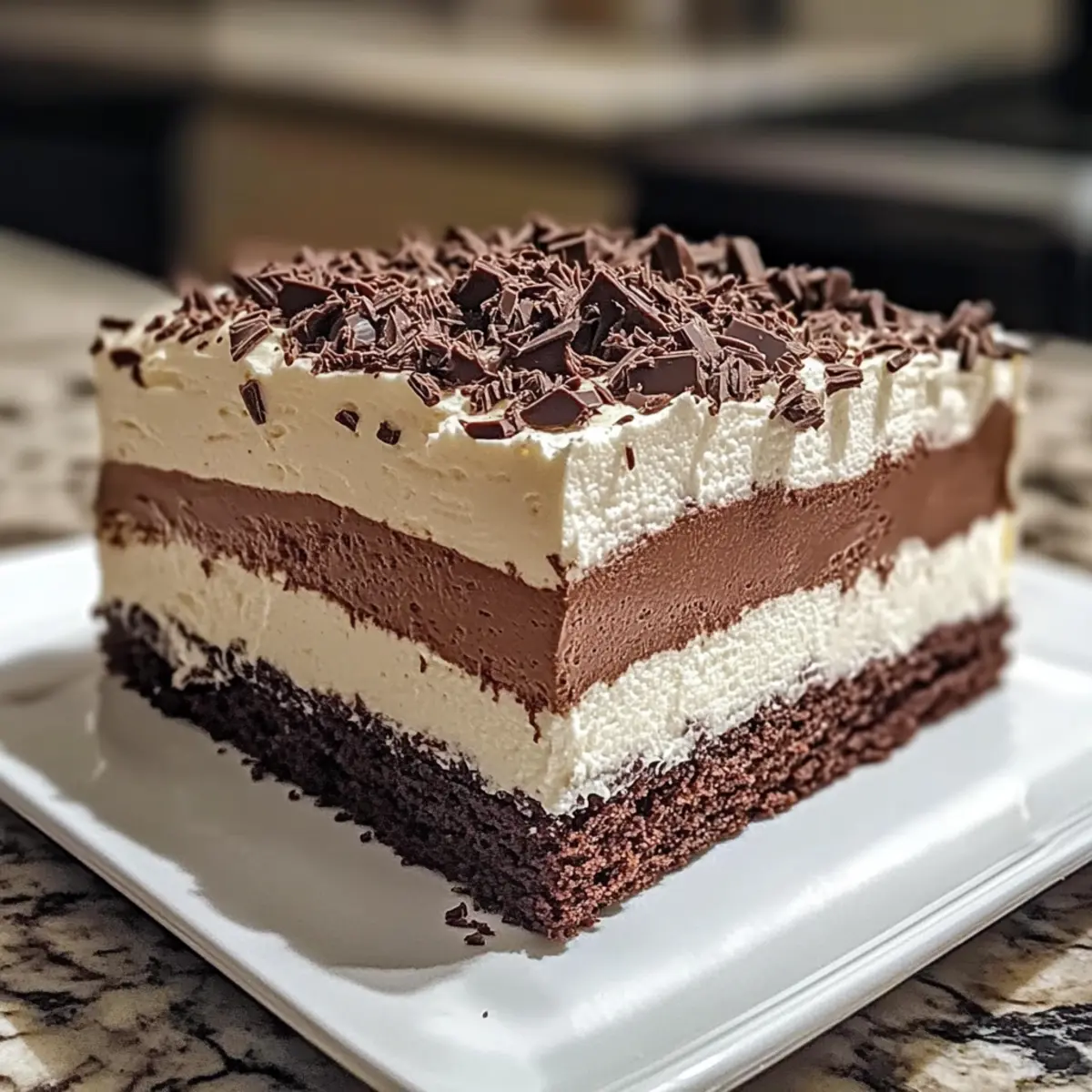 TRIPLE CHOCOLATE MOUSSE CAKE