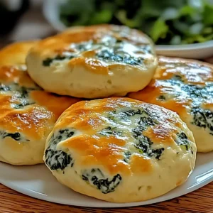 Spinach Cottage Cheese Flagels