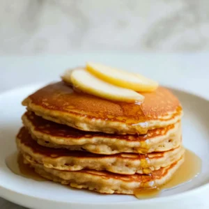 Healthy Oatmeal Apple Pancakes