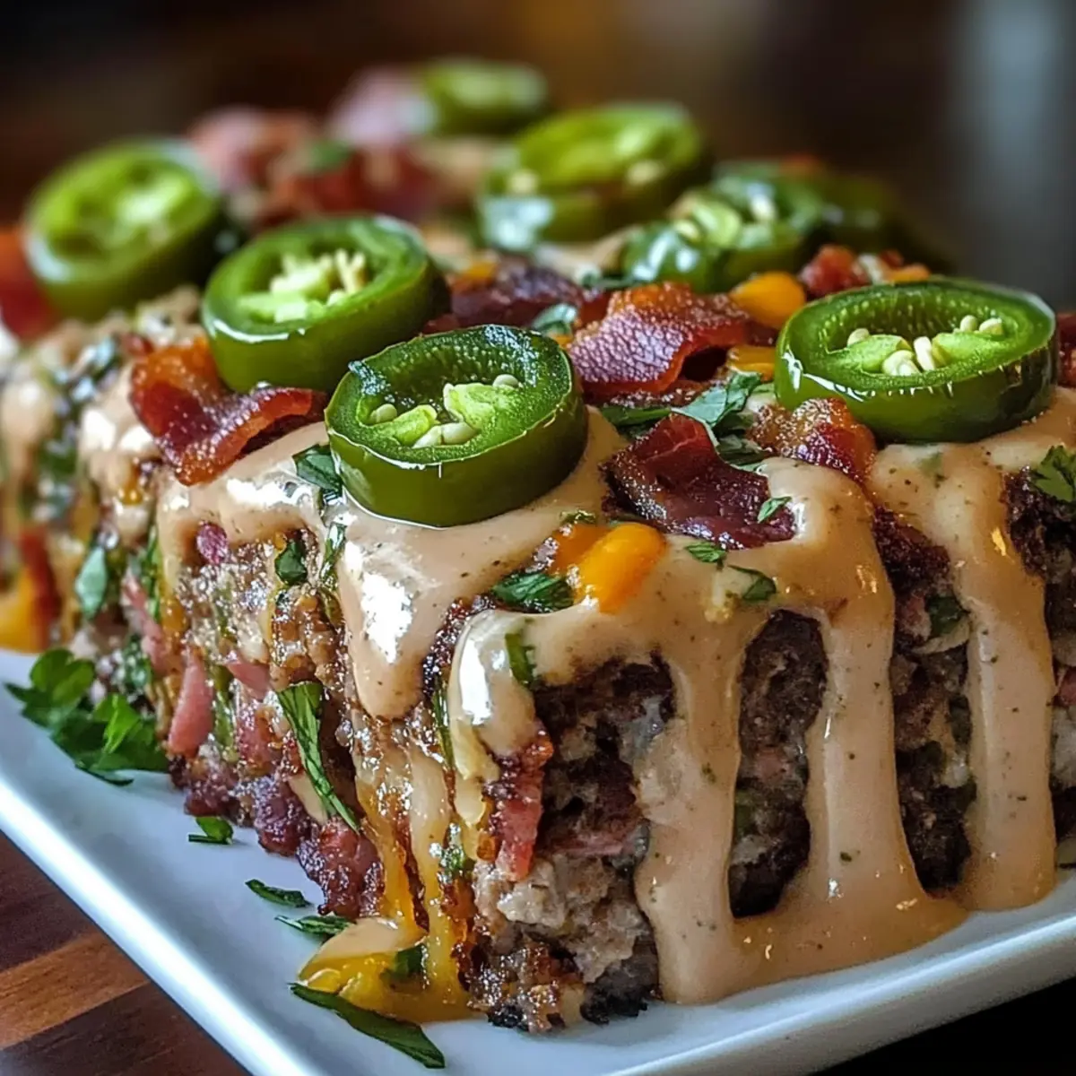 Spicy Jalapeño Popper Meatloaf