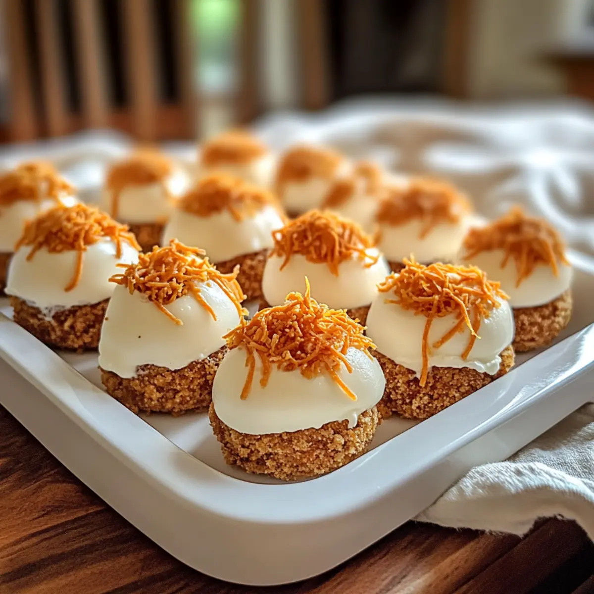 Carrot Cake Cheesecake Bites