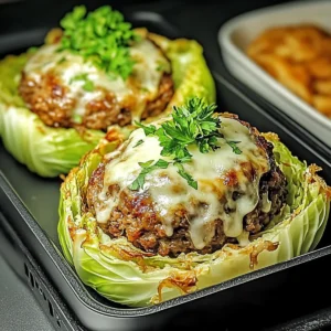 Oven-Baked Cabbage Burgers