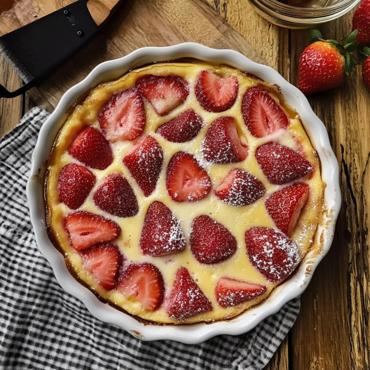 Strawberry Flaugnarde