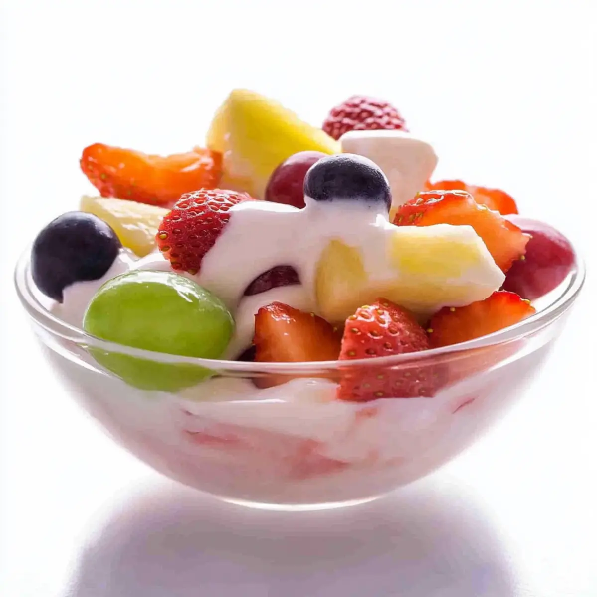 Creamy fruit salad