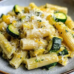 Lemon Zucchini Rigatoni