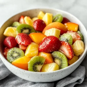 Easter Fruit Salad with Peach Pie Filling