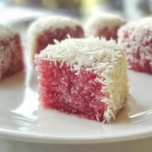 Raspberry Lamingtons