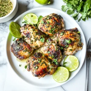 Cilantro Lime Chicken Thighs