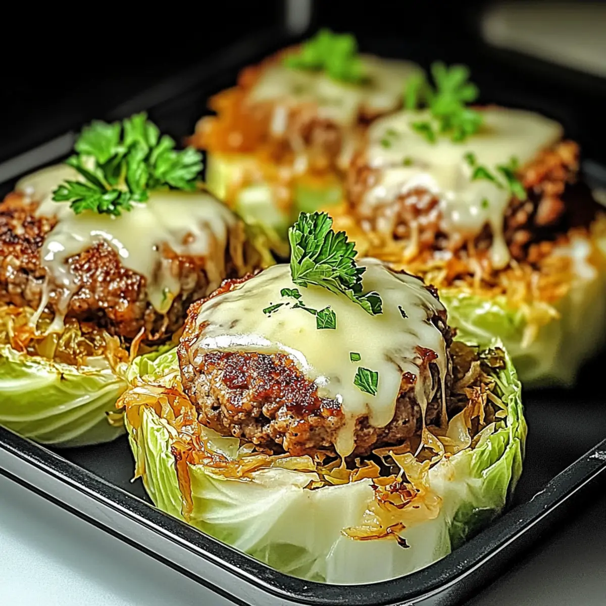 Oven-Baked Cabbage Burgers
