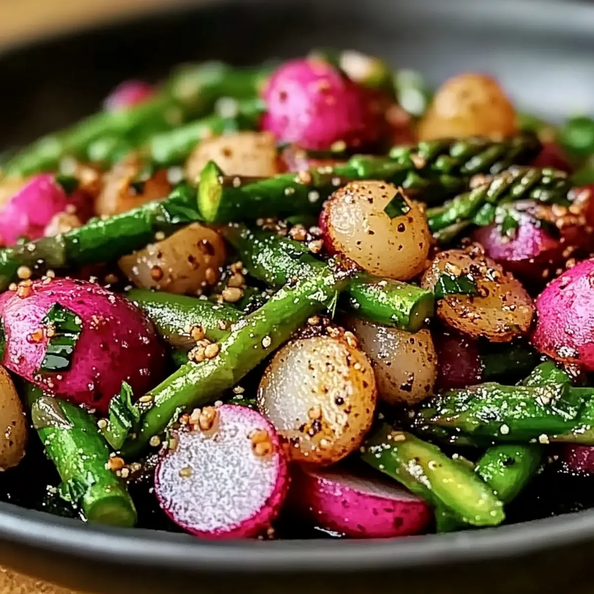 Spring Salad with Roasted Veggies