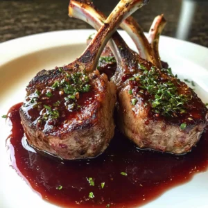 Red Wine Sauce Lamb Chops
