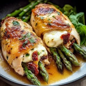 Asparagus Stuffed Chicken Fillet