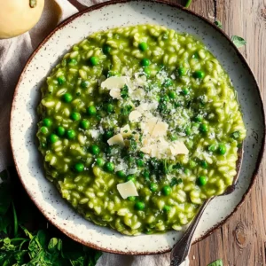 spring pea risotto