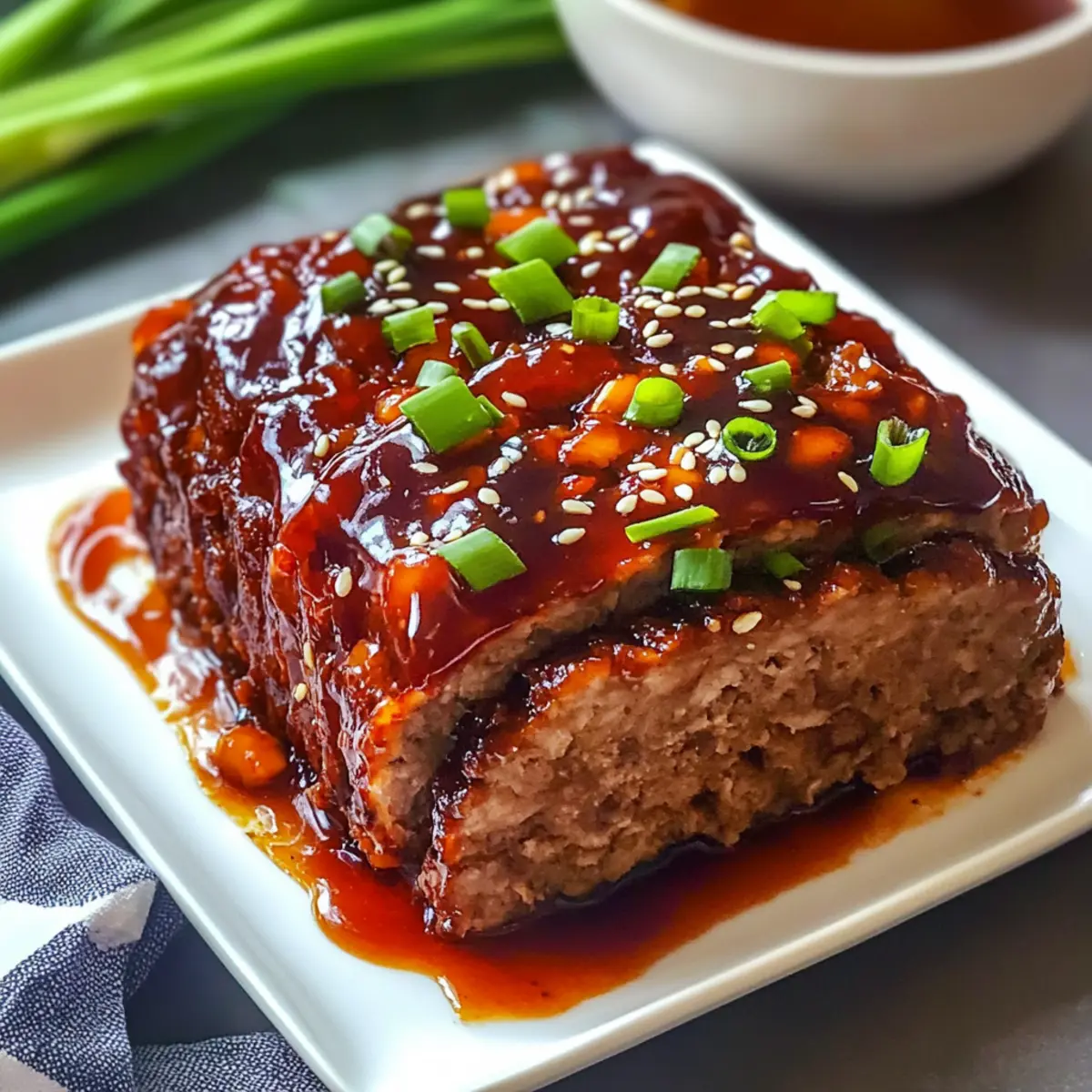 Korean Meatloaf with a Spicy Twist
