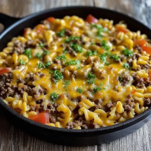 Loaded Cowboy Cheeseburger Casserole