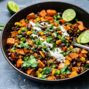 Vegan Mexican Sweet Potato Breakfast Hash