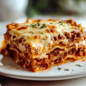 Hearty Beef & Cheese Lasagna