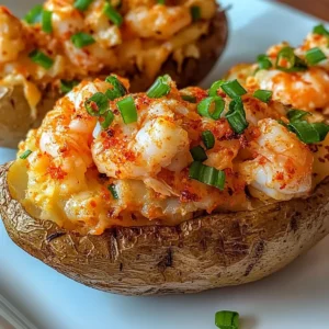 Loaded Cajun Seafood Stuffed Potatoes