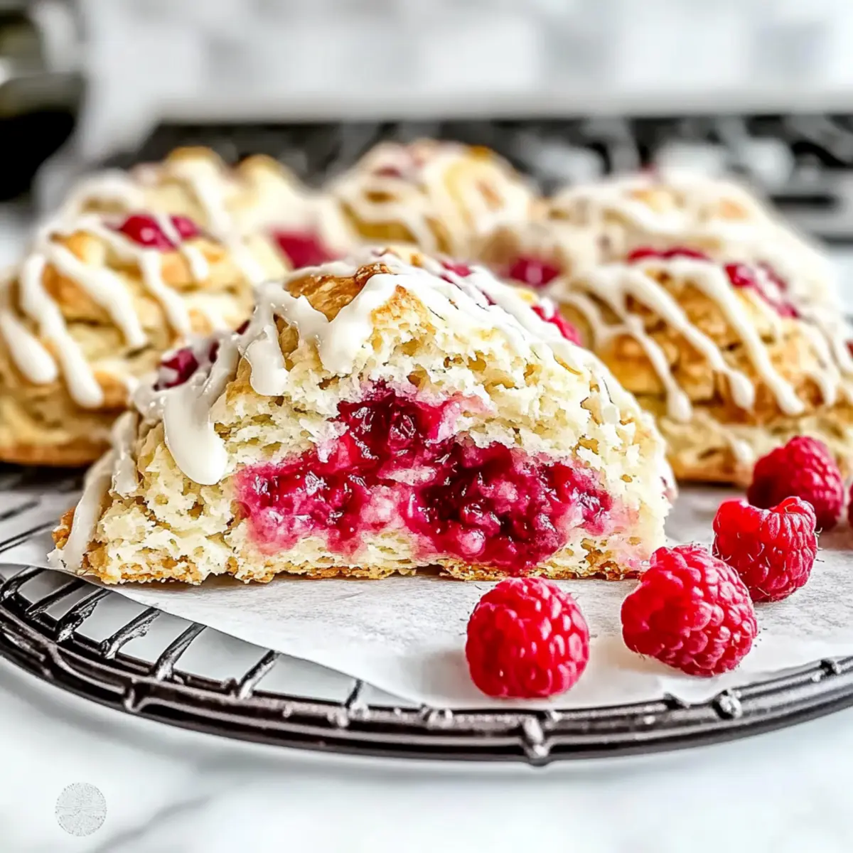 mother's day Raspberry Scones