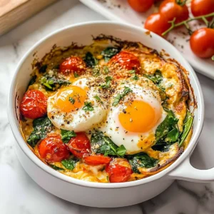 Baked Feta Eggs