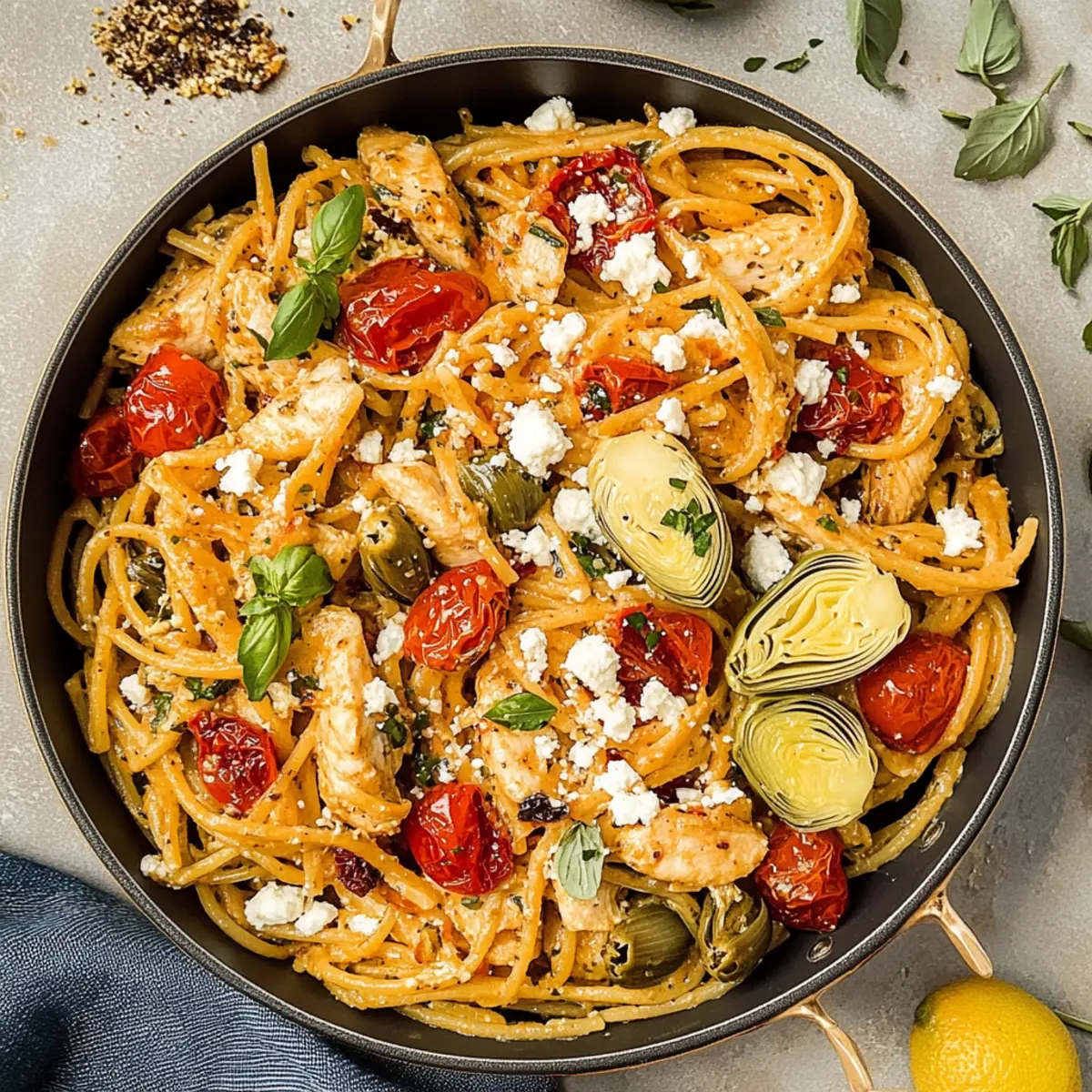 Mediterranean Pasta with Chicken