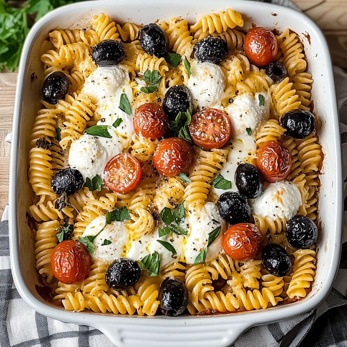 Baked Mediterranean Pasta