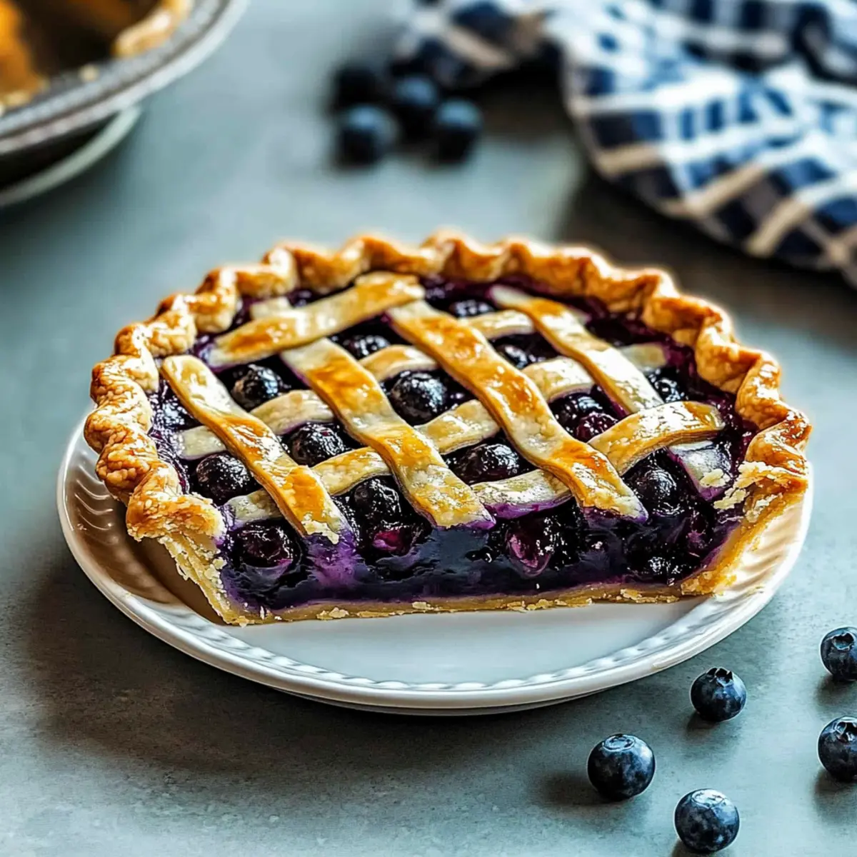 Homemade Blueberry Pie