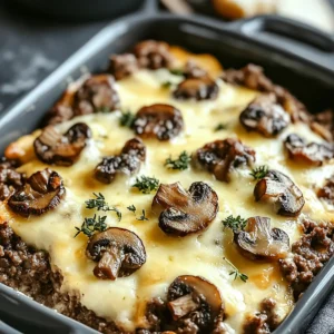 Hamburger Mushroom Bake
