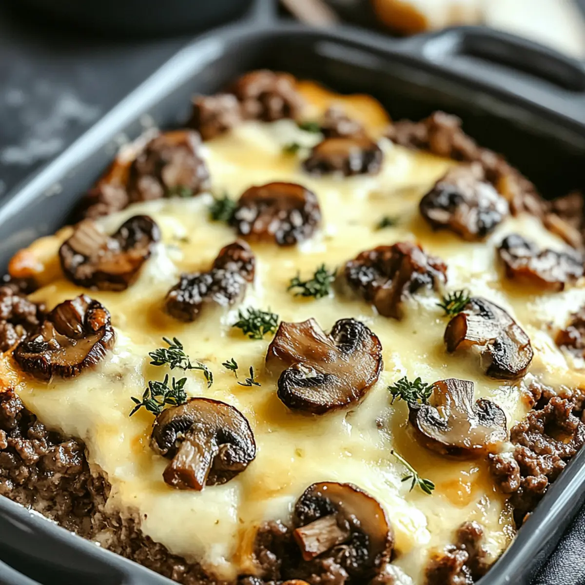 Hamburger Mushroom Bake