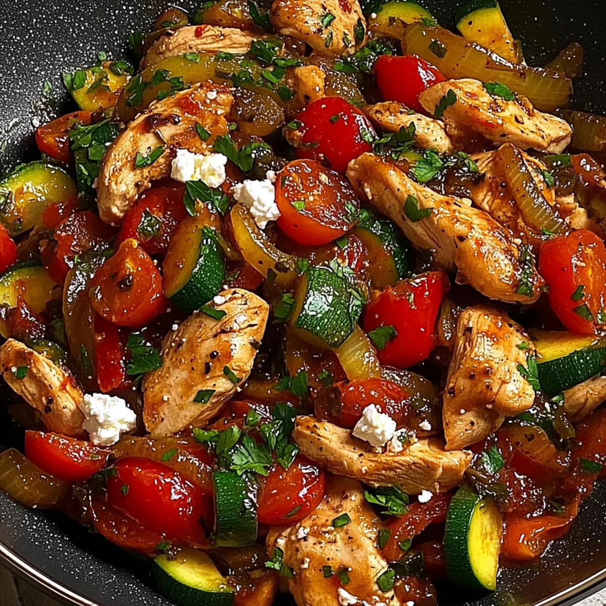 Mediterranean Chicken Stir Fry