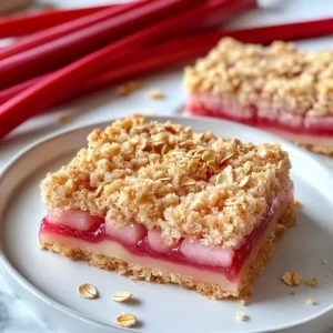 Rhubarb Cream Cheese Bars