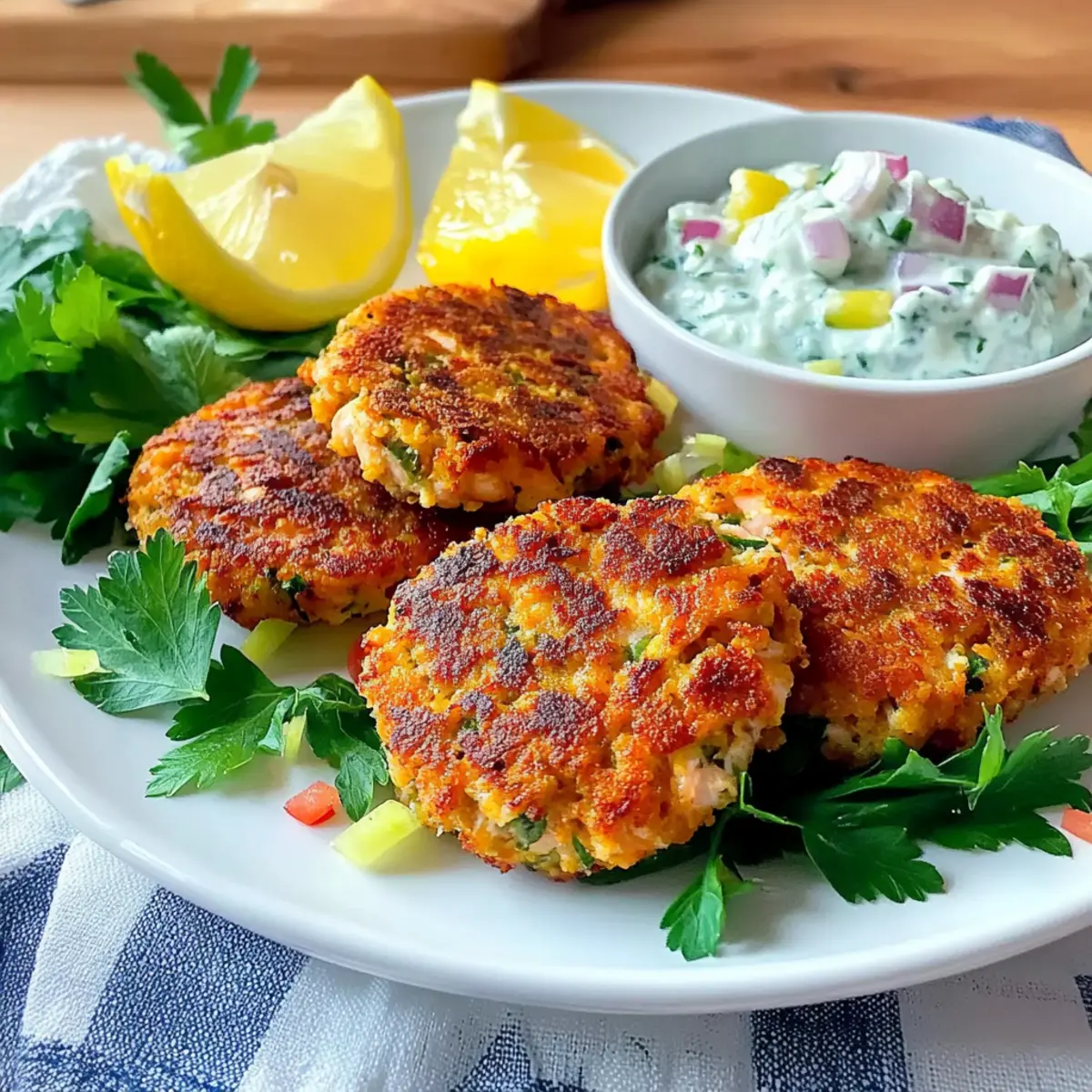 Mediterranean Salmon Patties