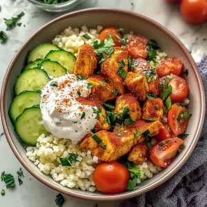 Mediterranean Chicken Couscous Bowl