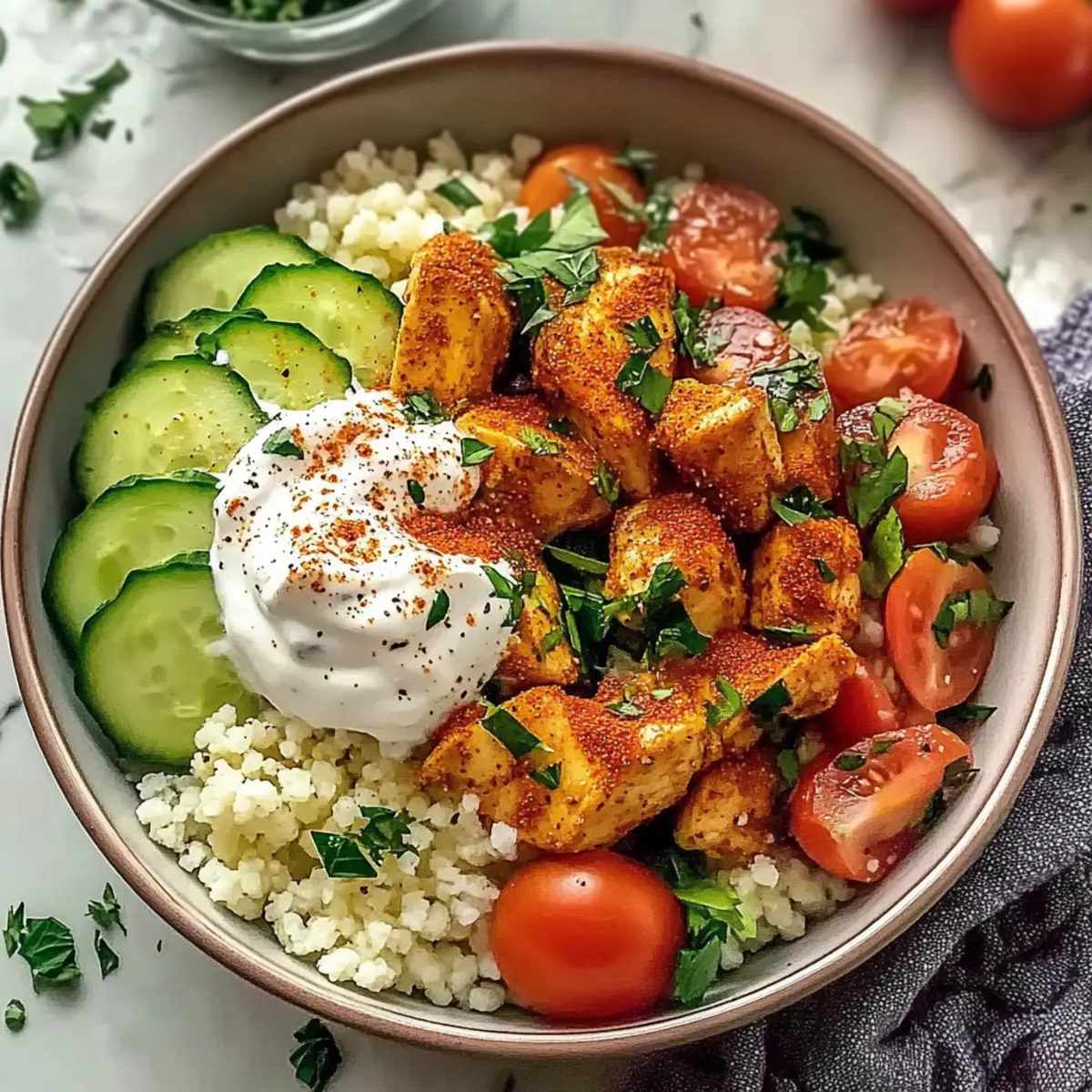 Mediterranean Chicken Couscous Bowl