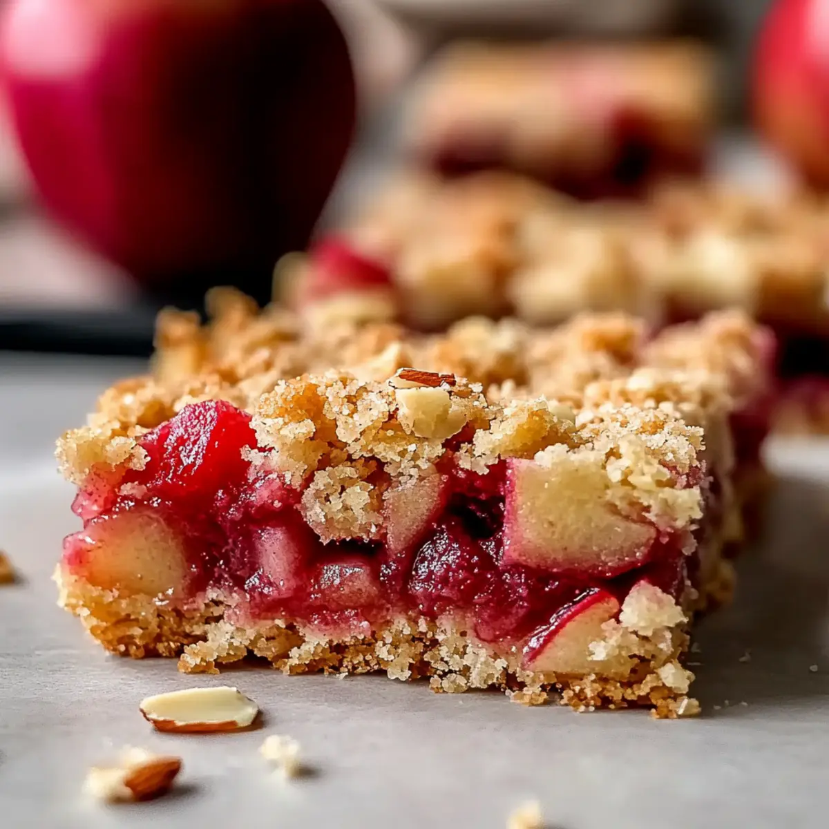 Apple Rhubarb Bars