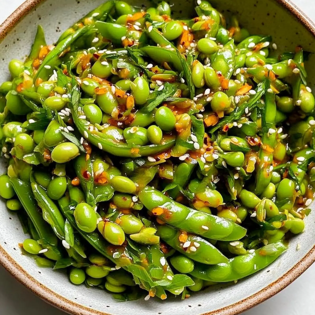 Chili Crisp Snap Pea Salad