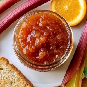 Rhubarb Jam with Orange Juice